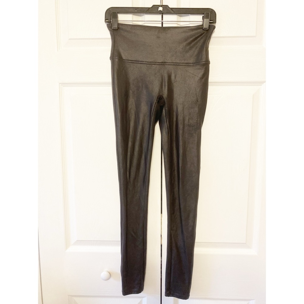 Spanx Pleather Leggings in Black